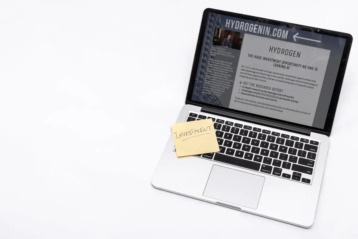 Charts and figures on a laptop
